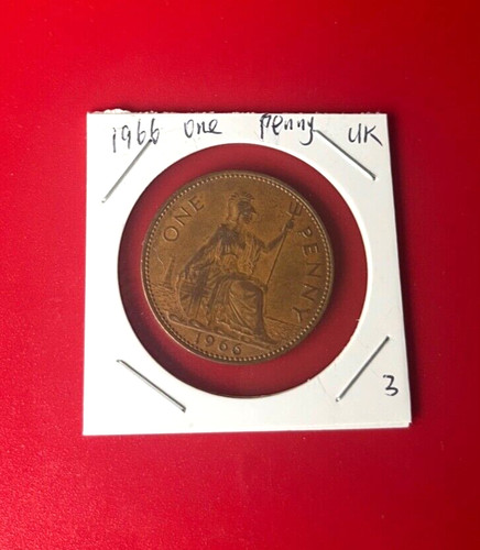 1966 una penny moneta del - 1966,