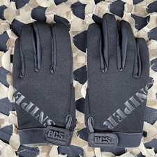 Guanti da paintball cecchino NUOVI PCS - Nero - Small