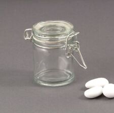 48x Barattoli in vetro con chiusura ermetica portaconfetti 50ml 05C6
