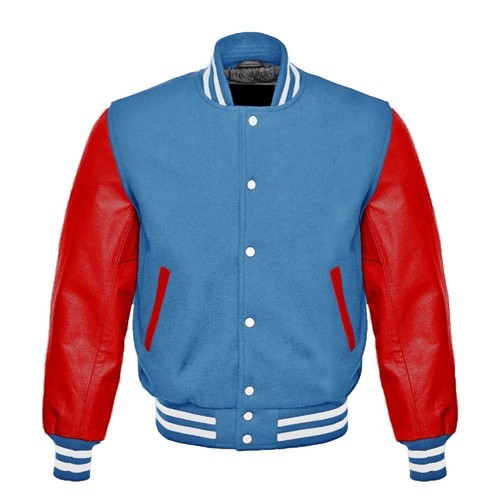 Bomber varsity lana blu - bomber, in