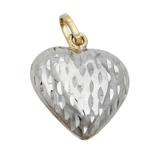 Ciondolo cuore 375 oro - cuore, di