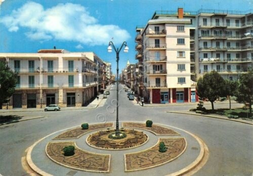 Cartolina molfetta piazza - cartolina,