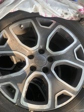 4 CERCHI IN LEGA ORIGINALI RAGGIO 18 JEEP RENEGADE COMPASS NERO OPACO DIAMANTATO