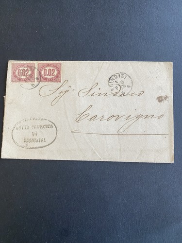 Busta del 1875 brindisi - 1875, con
