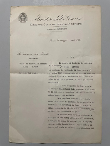 1934 benito mussolini firmato - mussolini,