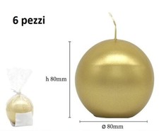 Set 6 Pezzi Candela Sferica