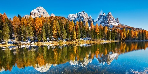Quadro lago antorno misurina - antorno, e