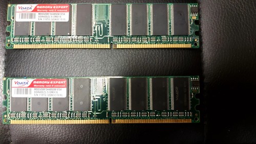Ram ddr400 2x512mb 400mhz - ram,