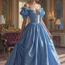 Abiti da festa vintage blu