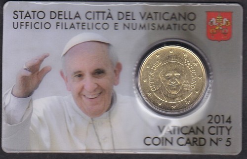 Vaticano coin card 2014 - coin, papa