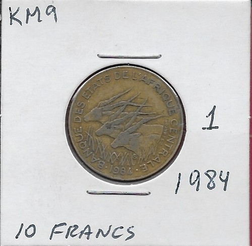 Stati centrafricani franchi - centrafricani, 10
