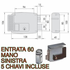 11761-60-2-N7 CISA serratura
