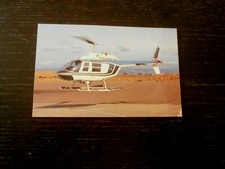 SFO HELICOPTER AIRLINES BELL 206 B III JET RANGER OLD VINTAGE POSTCARD