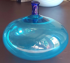 VENINI LUDOVICO DIAZ DE SANTILLANA. Vaso Serie 'Colletti', Vetro a Incalmo, 1968