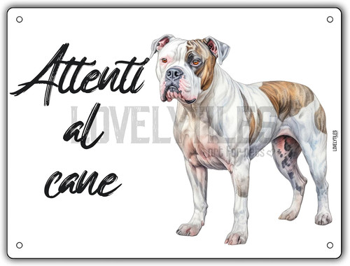 Cartello attenti cane in - cartello,
