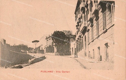 Bg838 cartolina pugliano villa - pugliano,
