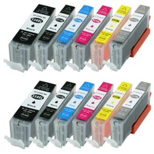 12 cartucce stampante XL con chip per Canon Pixma iP8750 MG7500 PGI550 CLI551 XL