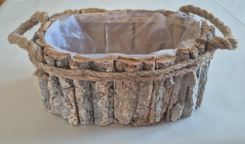 Cestino ovale corteccia di - cestino,