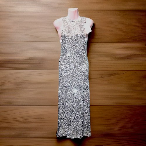 Maxi abito donna zara argento - maxi,