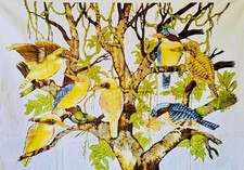 Arte da parete Batik Bird &