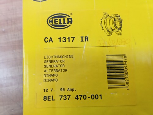Alternatore rigenerato hella - alternatore,