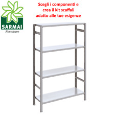 Scaffale in metallo componibile a gancio montaggio rapido pesante varie misure