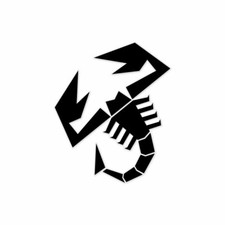 Adesivi per Abarth Scorpione Nero 113 mm