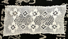 Vtg Antique White CROCHET