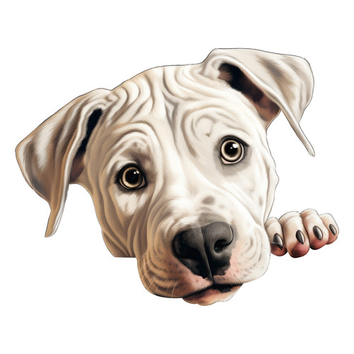 Adesivi auto dogo argentino - adesivi,