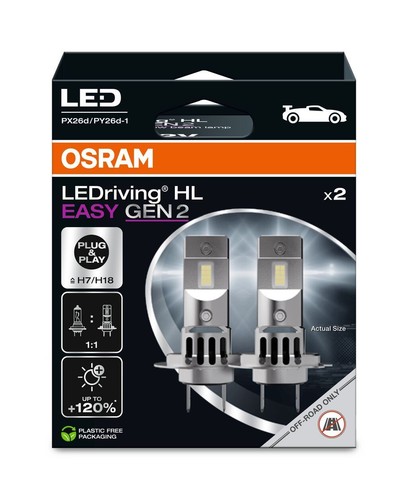 Coppia lampade h18 led - h7,
