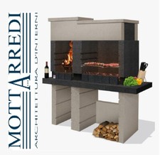 BARBECUE DI DESIGN IN CALCESTRUZZO CON CAPPA SAROM SAN PEDRO - Chiama x sconto