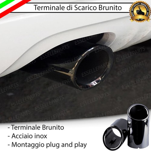 Terminale scarico nero brunito - scarico,