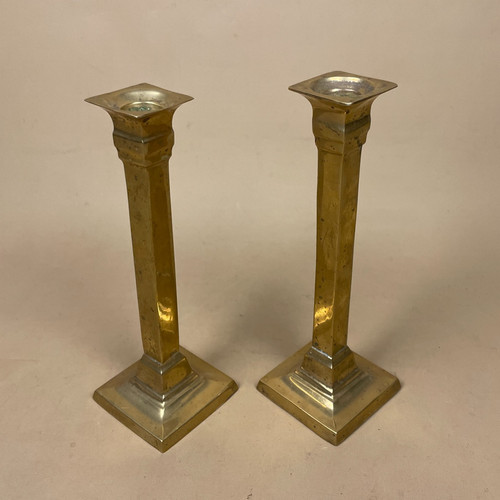 Pair gold brass metal - pair,