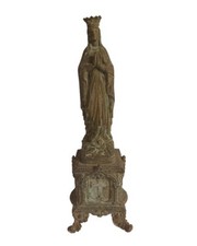 MADONNA Maria Bronzo Metallo Angeli