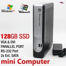 Nano Mini Computer PC Per Windows XP Pro Dos Old Games Parallel LPT 128GB SSD