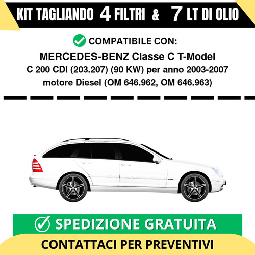 Tagliando per mercedes - per, mercedes-benz