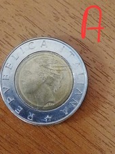 500 LIRE BIMETALLICHE DELLA