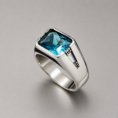 Anello uomo argento - da,