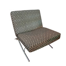Poltrona "Barcelona" con tessuto monogramma LV