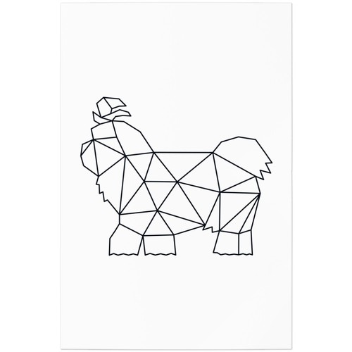 Shih tzu stile origami - shih,