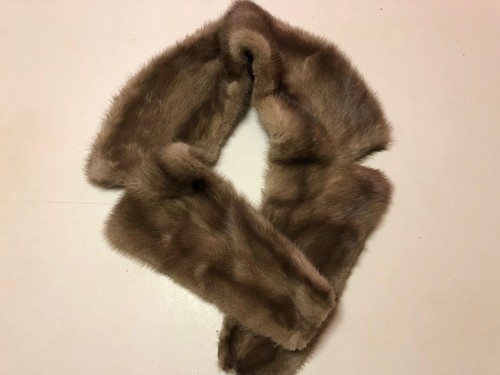 Collo visone grigio chiaro - visone,