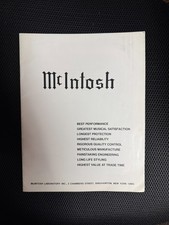 Catalogo componenti McIntosh