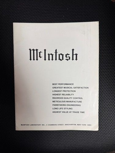 Catalogo componenti mcintosh - catalogo,