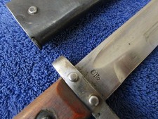 ORIGINALE ANTICO M1895 AUSTRIA MANNLICHER FUCILE BAIONETTA E FODERO PRODUTTORE OMC