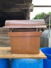 Comignolo in rame con copertura antipioggia e canna fumaria