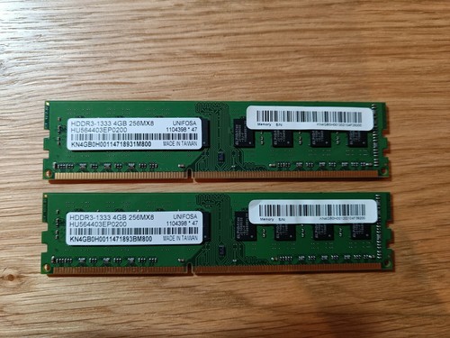 Ram ddr3 1333 mhz 2x4 - 1333,