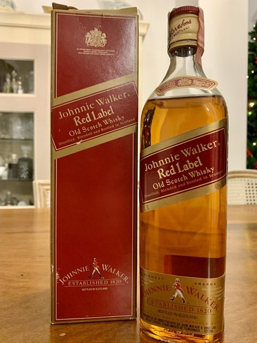 Johnnie walker red label old - red,