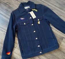 Etre Cecile Giacca Di Jeans Oversize A Onde Taglia S-M Nuova Con Etichetta £295