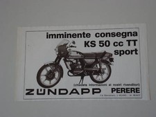 advertising Pubblicità 1977 ZUNDAPP KS 50 TT SPORT