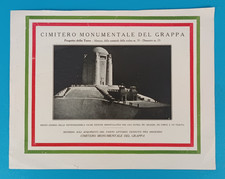 MANIFESTO FASCISTA - CIMITERO MONUMENTALE - FASCIO LITTORIO - 27X20,5 CM